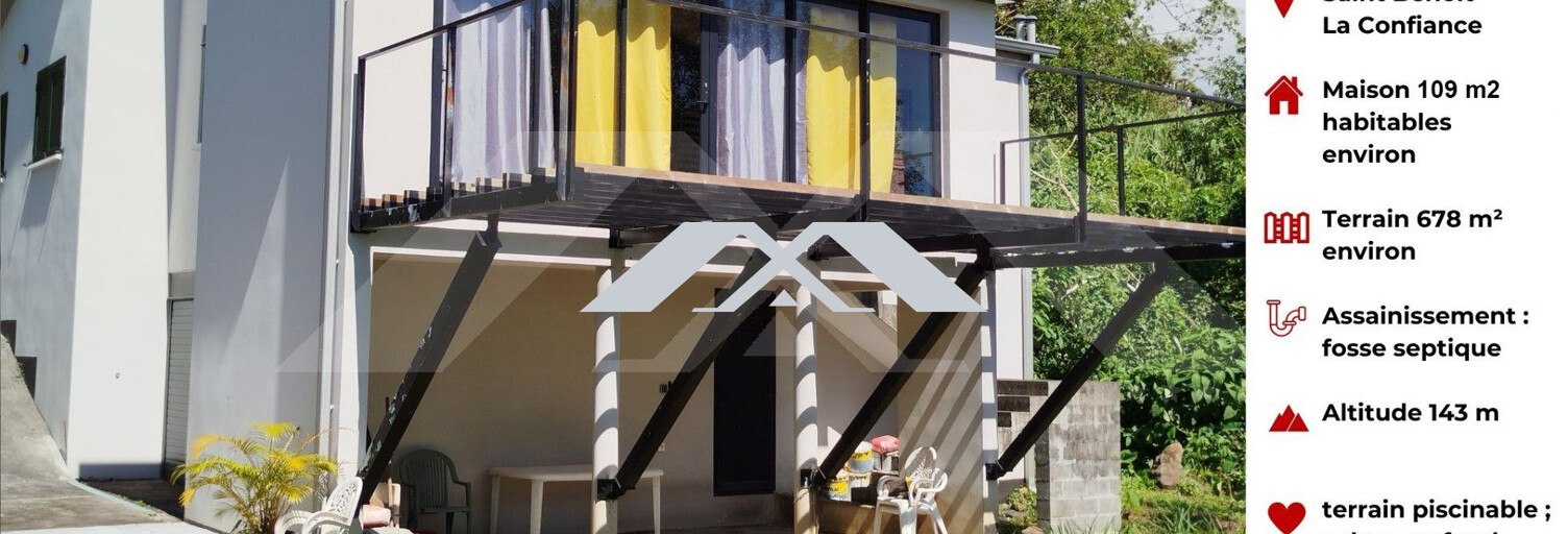 Maison 4 Pièces 109 m² à vendre à Saint-Benoît (97470)