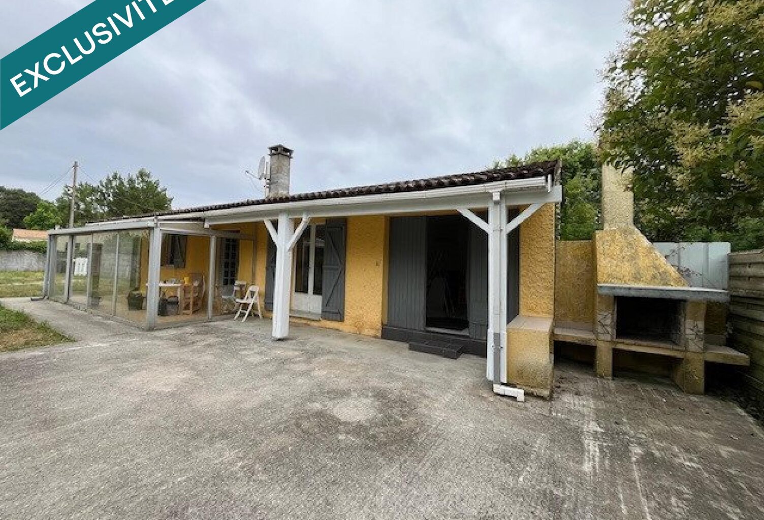 Maison 80m² 4ps, 2chs, plus véranda et double garage — photo 1