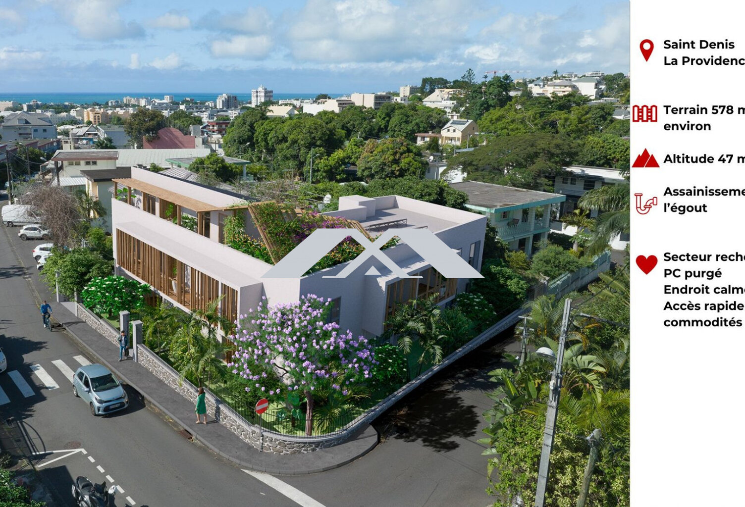 Terrain 578m² Saint Denis — photo 1