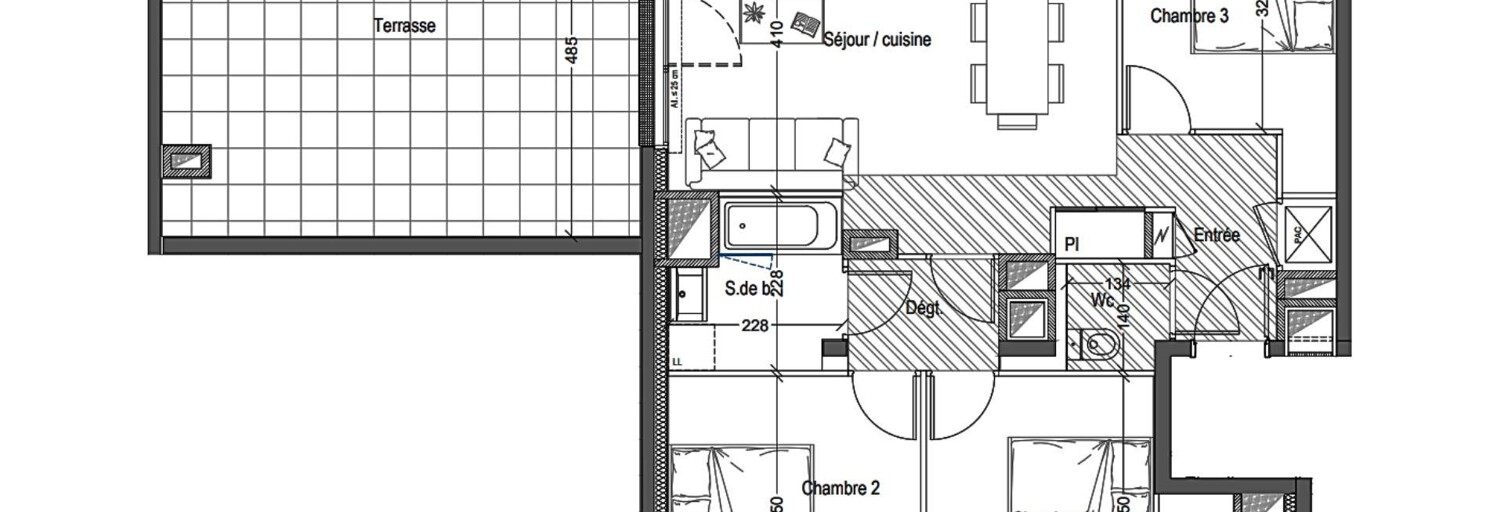 Appartement 4 Pièces 76 m² à vendre à Clermont-Ferrand (63100)