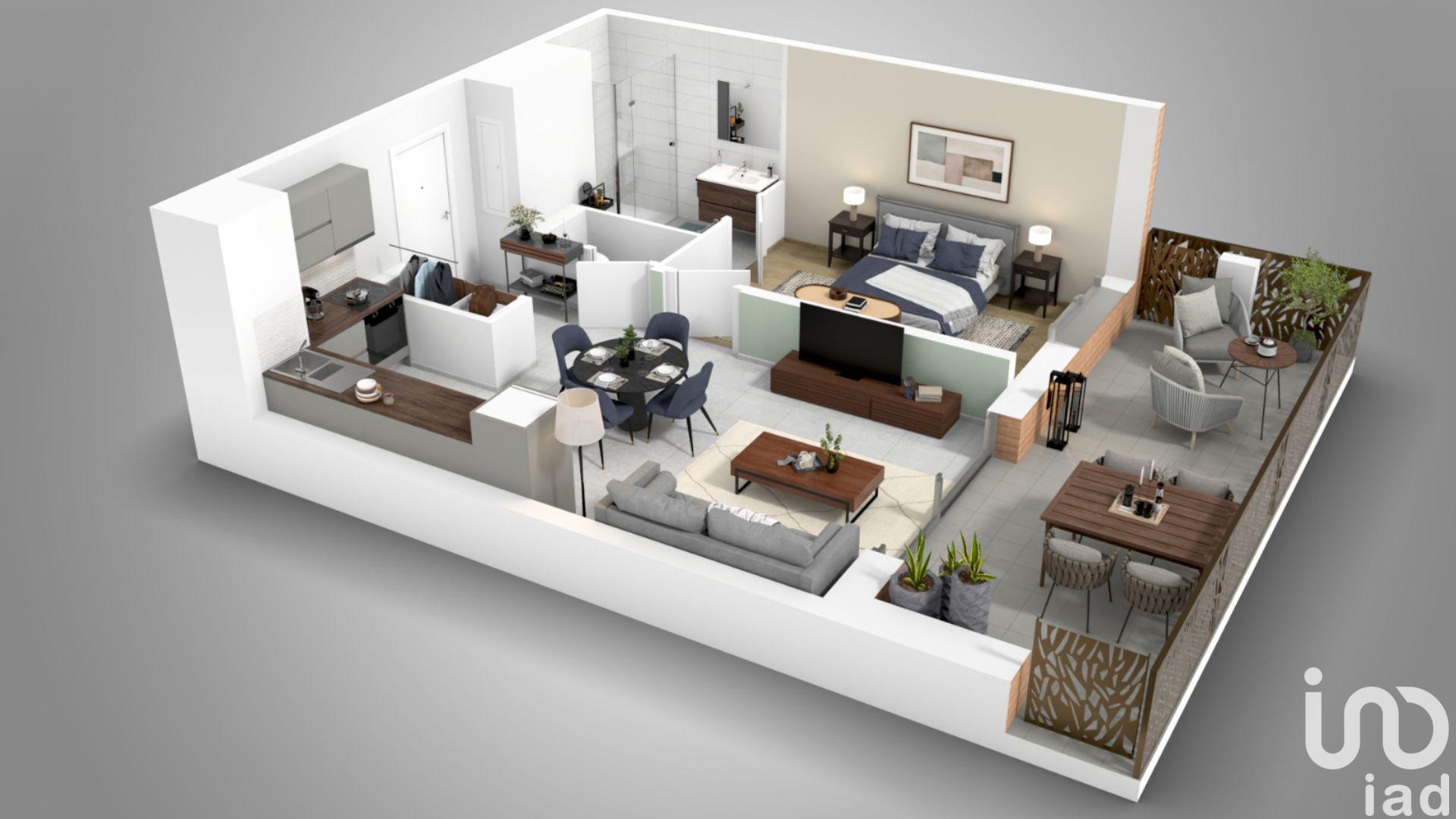 Claix - 44m² - 2p. - 1ch.