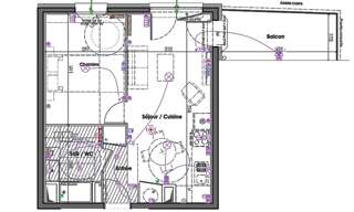 Appartement 2 Pièces 41 m² à vendre à Claix (38640)