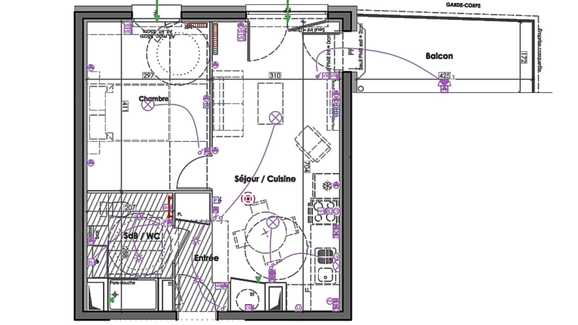 Claix - 41m² - 2p. - 1ch.