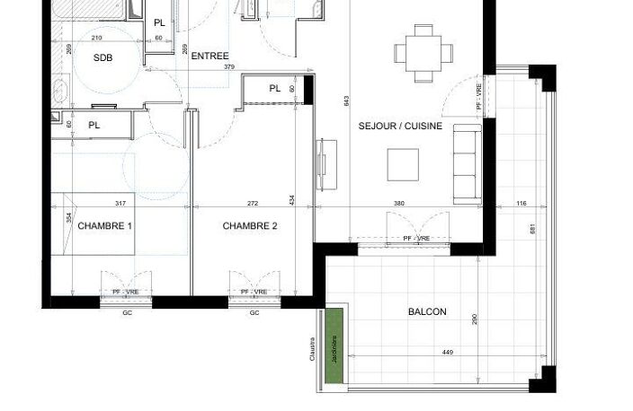 Vente Appartement 3 pièces — photo 2