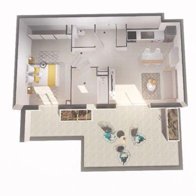 Appartement 2 pièces 369000 €