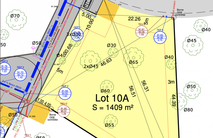 Vente Terrain à bâtir 1 408 m&sup2; — photo 5