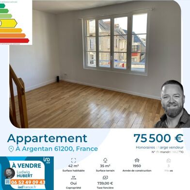 Appartement 3 pièces 75500 €