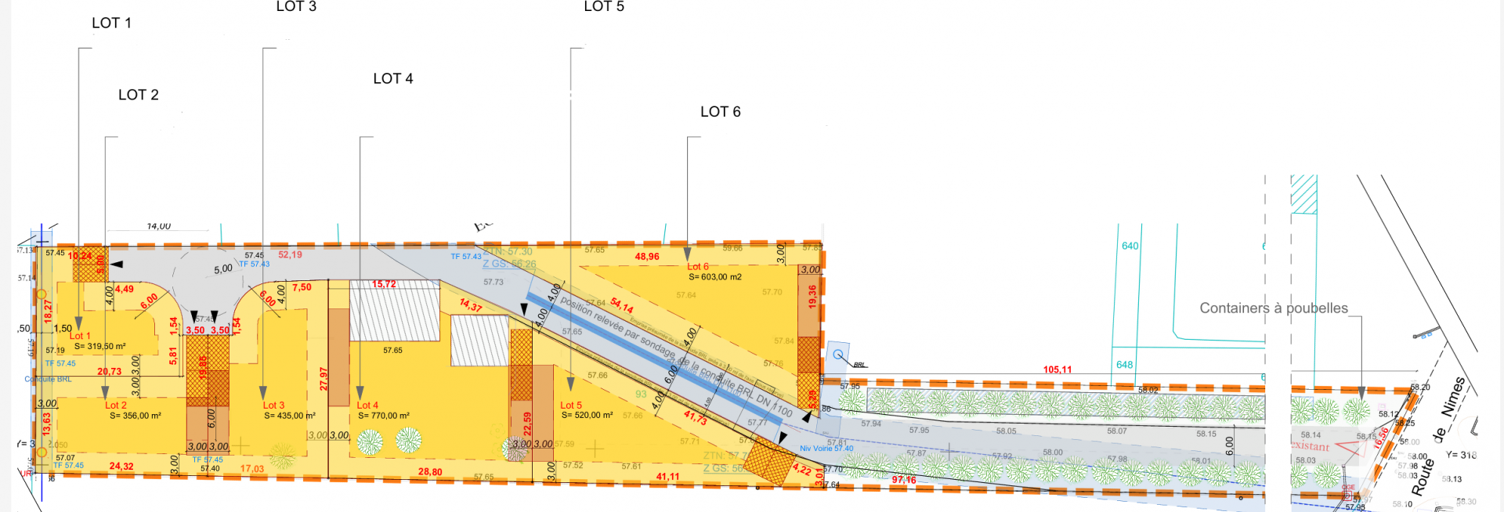Terrain  603 m² à vendre à Redessan (30129)