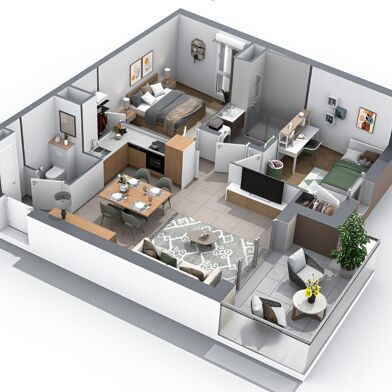 Appartement 3 pièces 260000 €