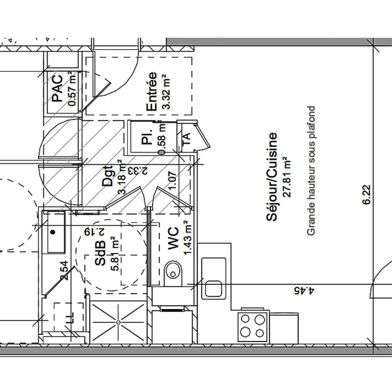 Appartement 3 pièces 280500 €