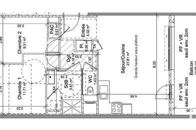 Appartement 3 pièces 280500 €