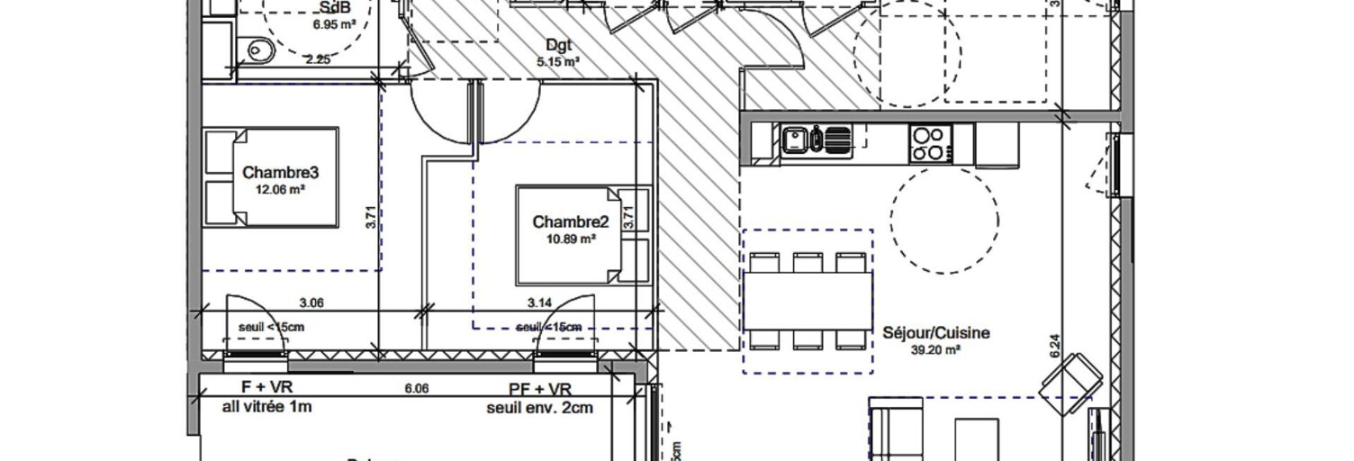 Appartement 4 Pièces 97 m² à vendre à Vif (38450)