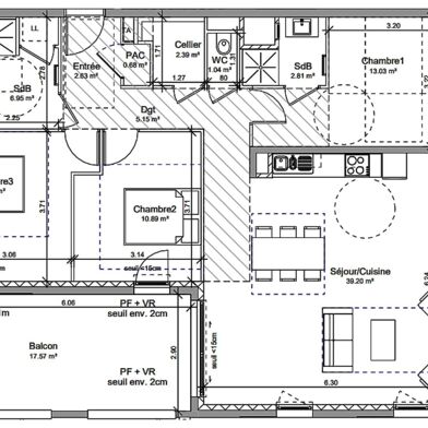 Appartement 4 pièces 407000 €