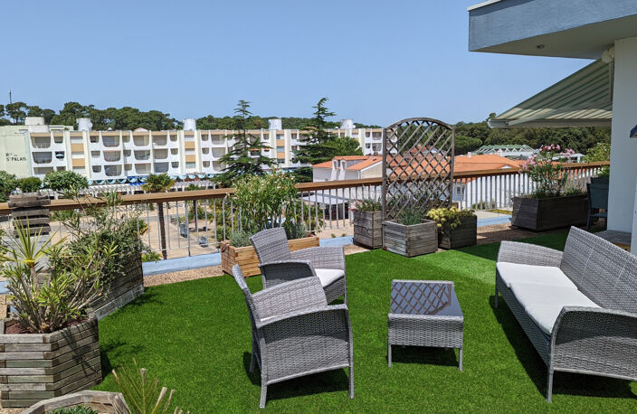  Aperçu océan - Appartement T3 de 67m2 centre-ville de Saint Palais -  prix de vente 451500€ HAI — photo 5