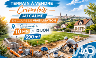 Terrain  690 m² à vendre à Neuilly-Crimolois (21800)