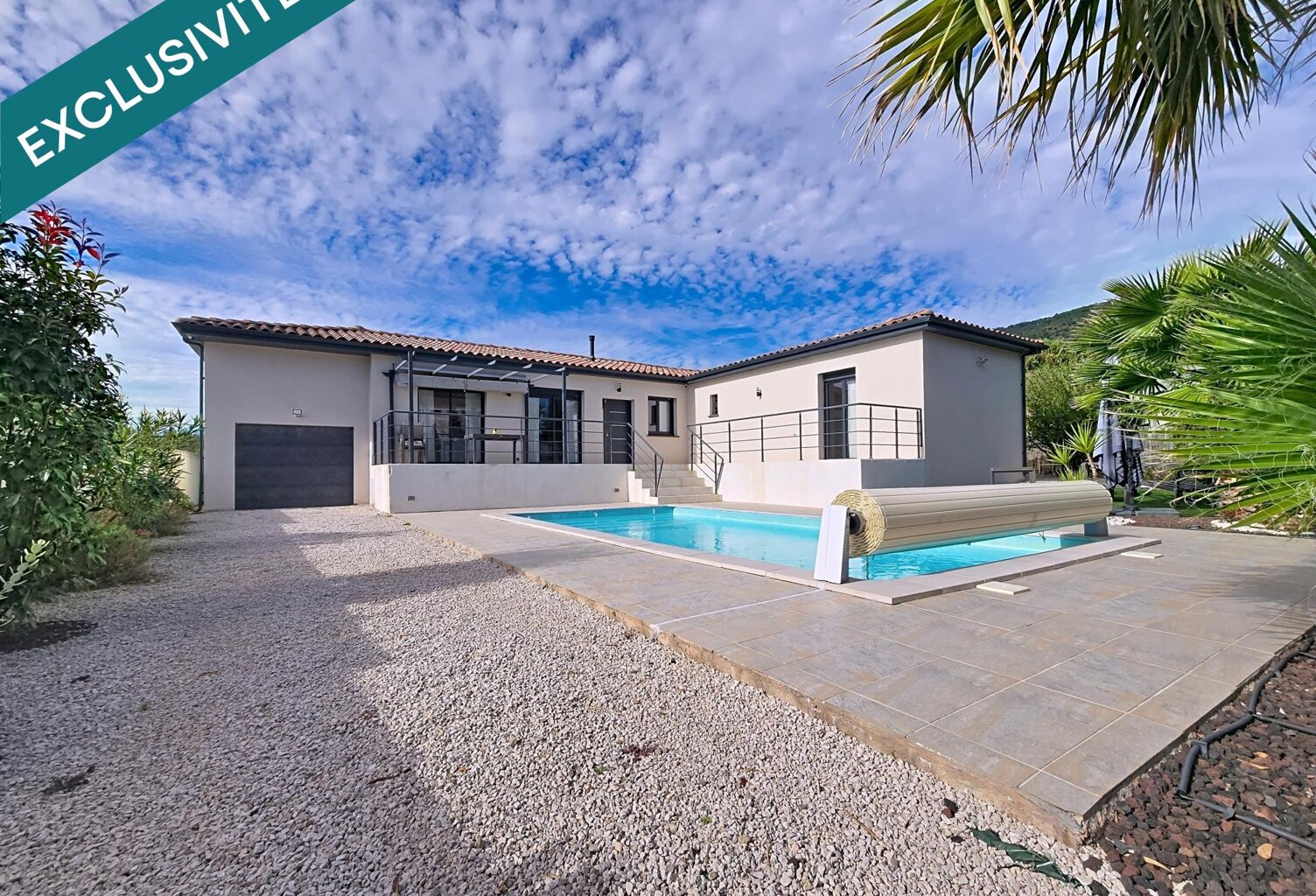 Villa contemporaine de plain-pied avec piscine, jardin et prestations haut de gamme  La Tour-sur-Orb — photo 1