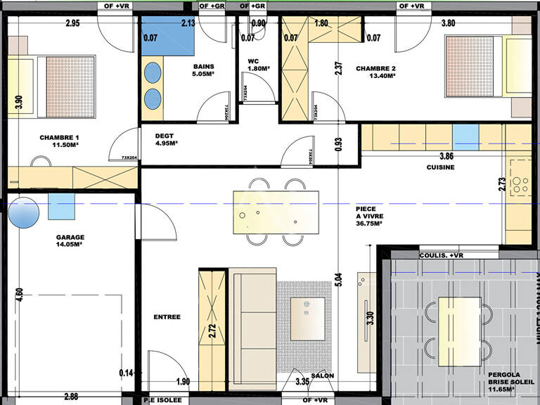 À 5 minutes d'Albi, Maison  en cours de construction de 75 m² avec Garage — photo 1
