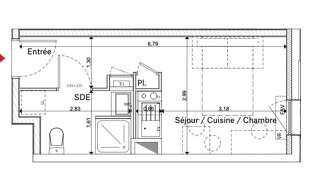 Appartement 1 Pièce 19 m² à vendre à La Roche-sur-Yon (85000)