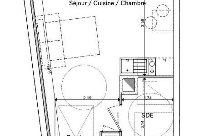Vente Appartement 1 pièce — photo 2