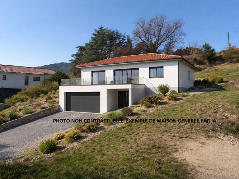 Terrain constructible 1200m2 BOURG-ARGENTAL — photo 1