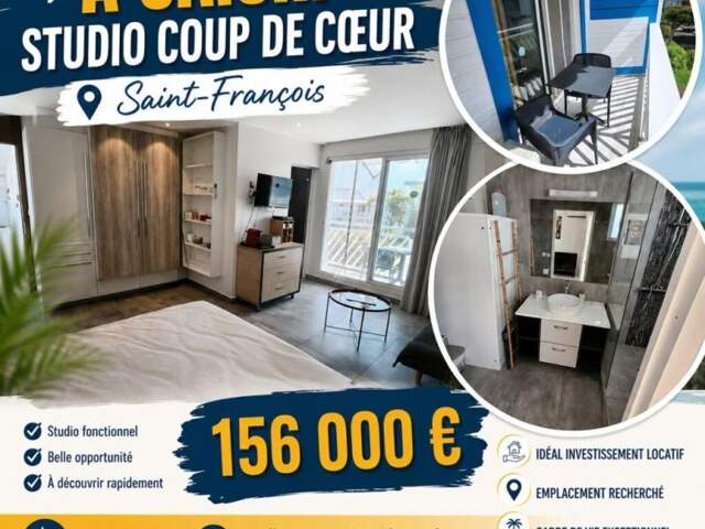 A saisir- studio coup de coeur St François 156000 euros — photo du bien