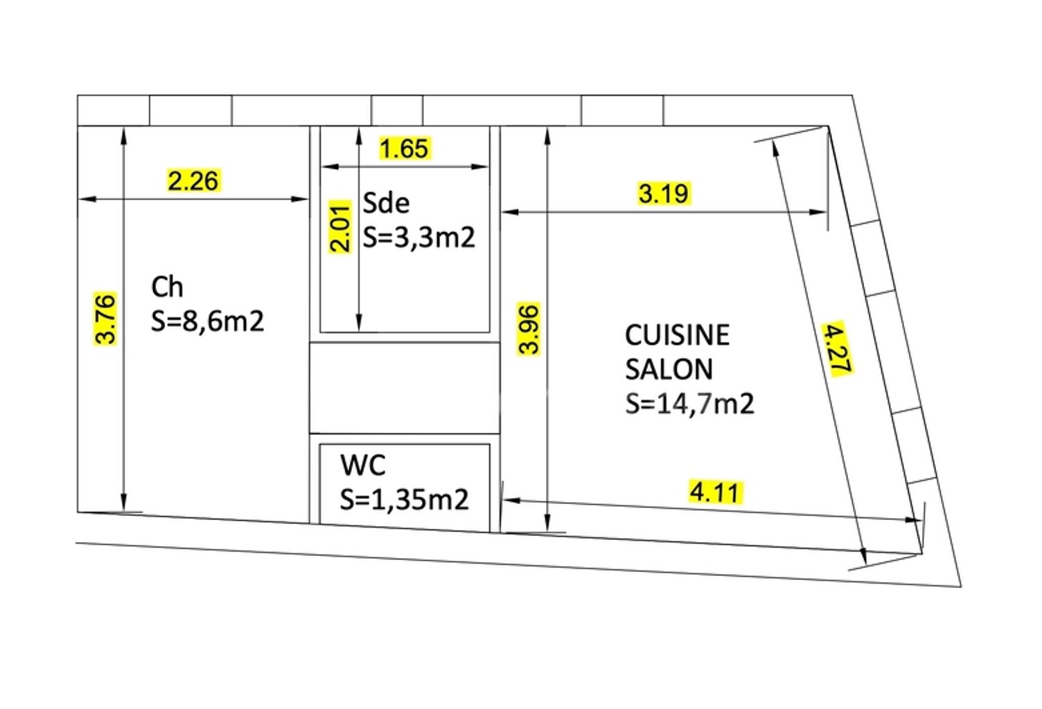 Appartement à vendre 2 pièces LA FLOTTE (17) — photo 1