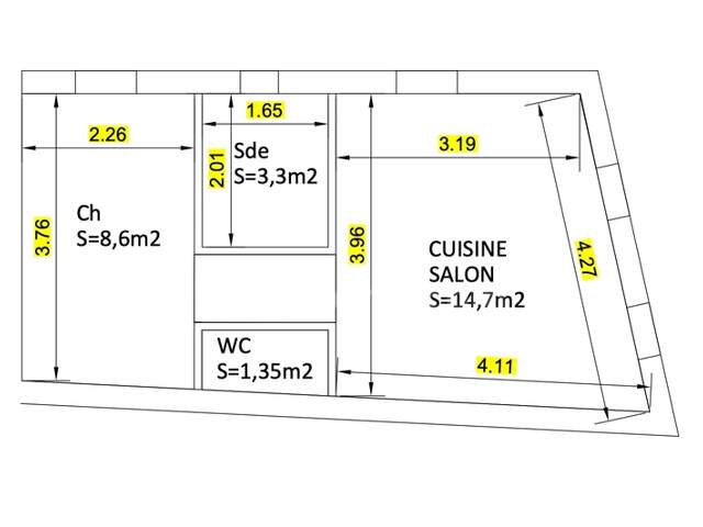 Appartement à vendre 2 pièces LA FLOTTE (17) — photo du bien