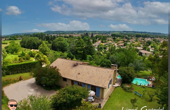 Maison de plain pied avec Piscine et beau point de vue sur la commune de Port Sainte Foy et Ponchapt — photo 3