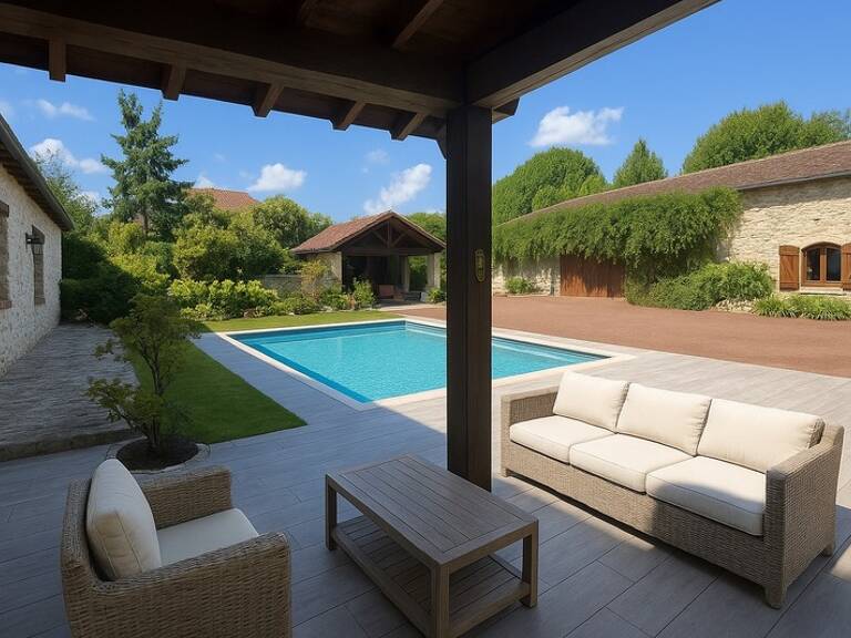 Propriete à vendre 7 pièces JOUY MAUVOISIN (78) - dépendance - garage - parcelle 2500 m² — photo 1