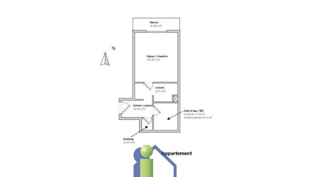 Appartement 1 pièces  à vendre Marseille 10eme 13010