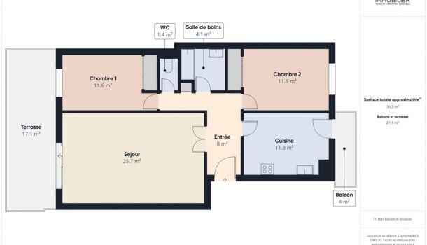 Appartement 3 pièces  à vendre Ajaccio 20000