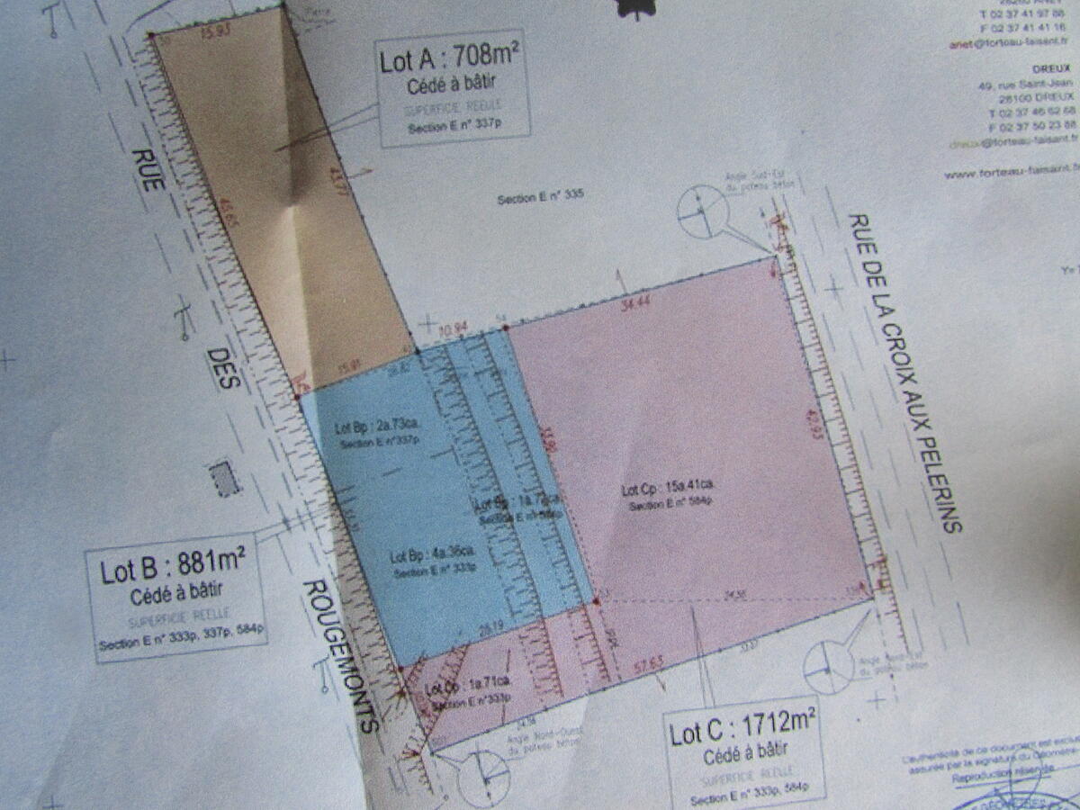 Terrain  à vendre Cherisy 28500