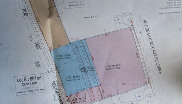 Terrain  à vendre Cherisy 28500