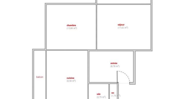 Appartement 3 pièces  à vendre Marseille 8eme 13008