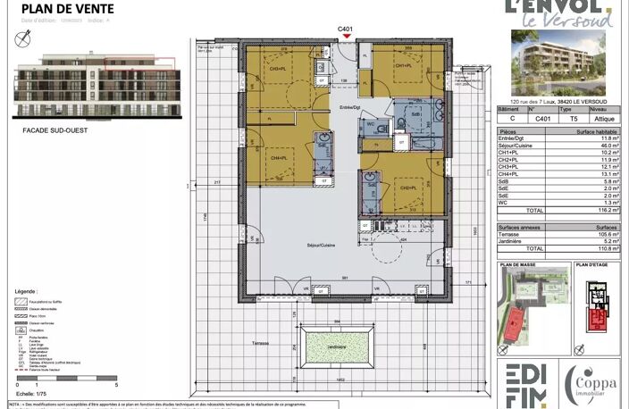 NEUF - Appartement T5 de 117m² - Immense Terrasse de 110m² - Der — photo 3