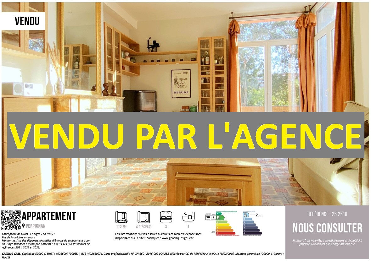 Appartement  T4 à vendre Perpignan 66000