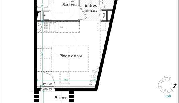 Appartement 1 pièces  à vendre Barcarès (Le) 66420