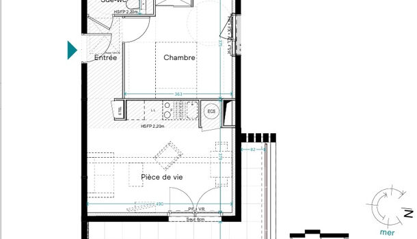 Appartement 2 pièces  à vendre Barcarès (Le) 66420