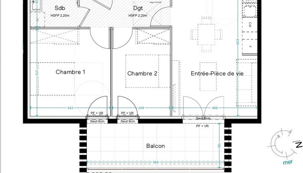 Appartement 3 pièces  à vendre Barcarès (Le) 66420