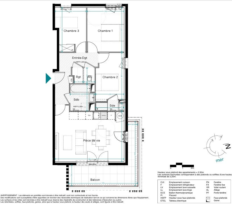Appartement 4 pièces  à vendre Barcarès (Le) 66420