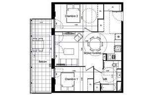 Appartement 3 Pièces 58 m² à vendre à Valras-Plage (34350)