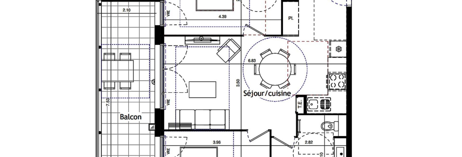 Appartement 3 Pièces 58 m² à vendre à Valras-Plage (34350)