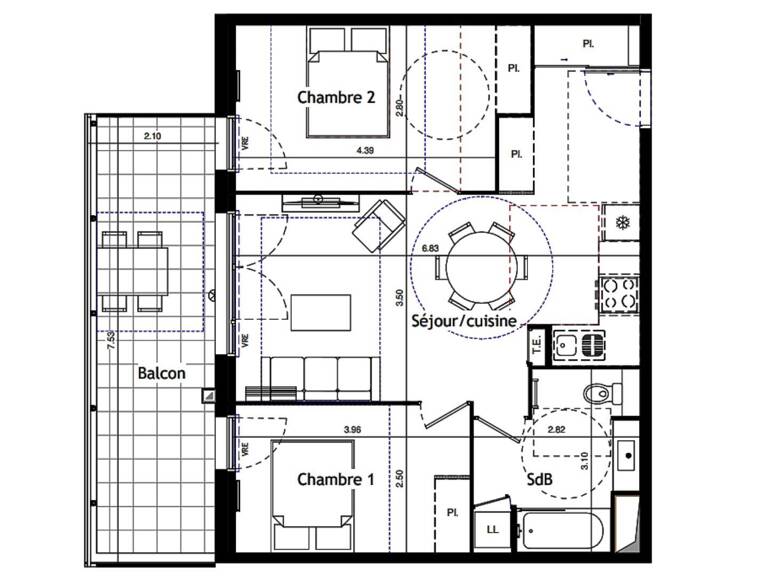 Vente Appartement 3 pièces — photo 1