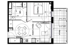 Appartement 2 Pièces 41 m² à vendre à Valras-Plage (34350)
