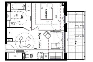 Appartement 2 pièces 195000 €