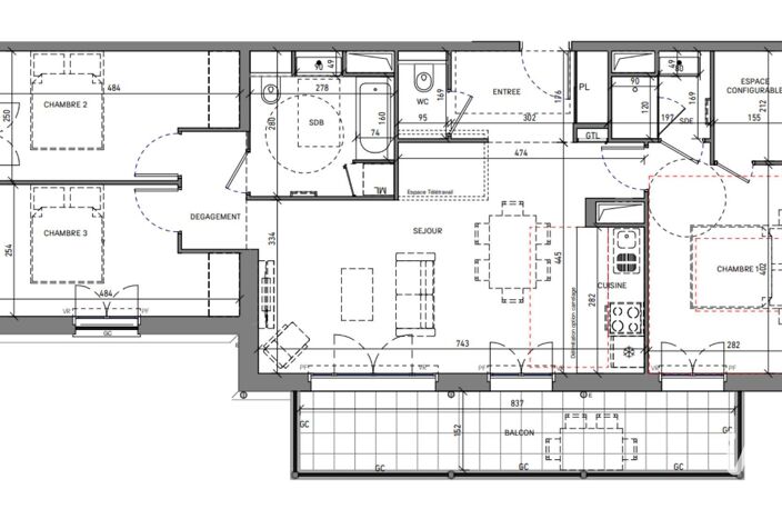 Vente Appartement 4 pièces — photo 4
