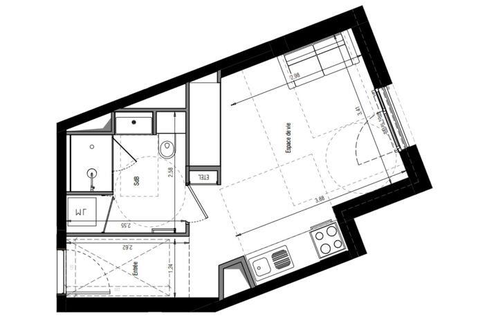 Vente Appartement 1 pièce — photo 4