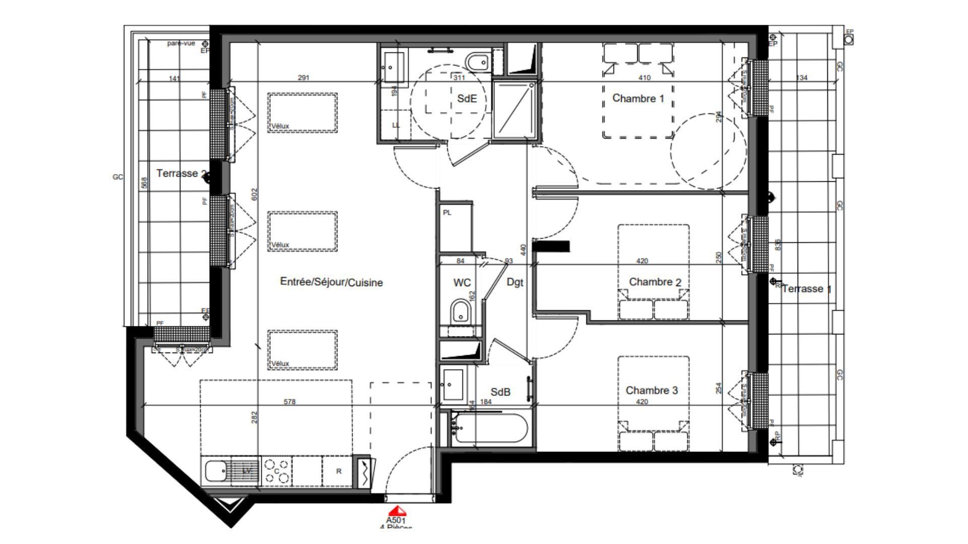 Vente Appartement 4 pièces - Photo 4