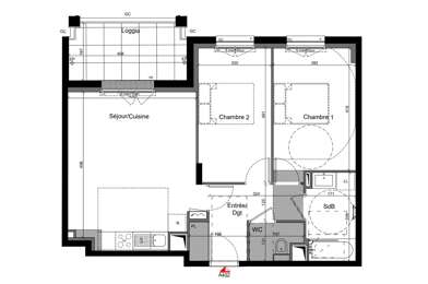 Appartement 3 pièces 382000 €