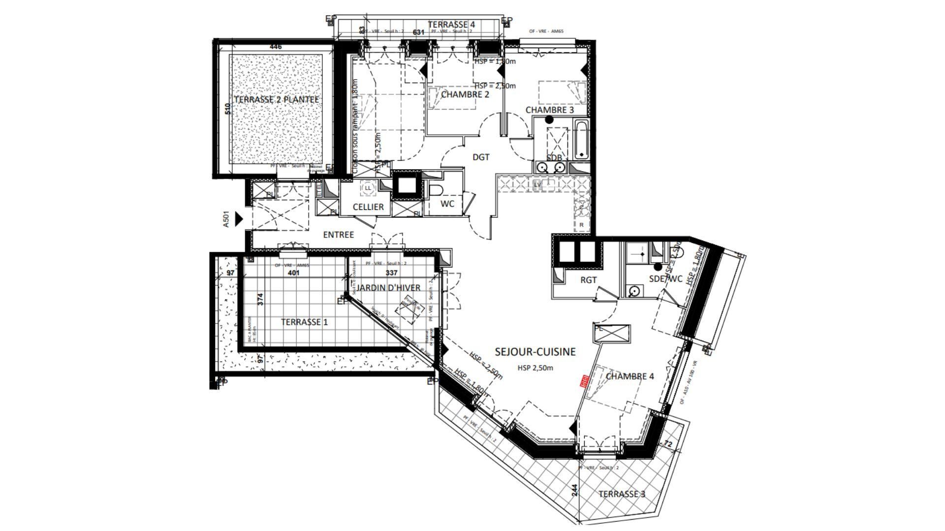 Fontenay-Aux-Roses - 137m² - 5p. - 4ch.